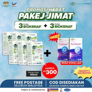 Paket  Jimat (3 Kotak Biokenaf PERCUMA 5)